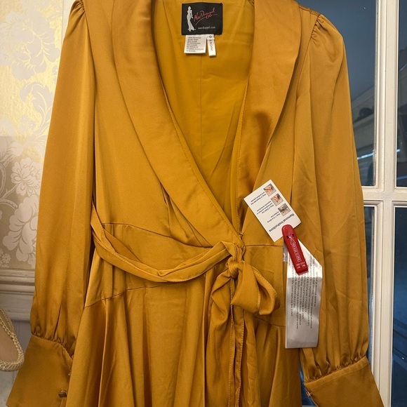 ✔️#69B/89B BNWT MAC DUGGAL DRESS IN MARIGOLD #70135 - Picture 5 of 10